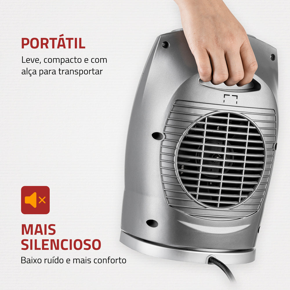 Aquecedor Portátil Mondial A-05 Cerâmica 2 Níveis Temperatura Aquecedor Portátil Mondial A-05 Cerâmica 2 Níveis Temperatura